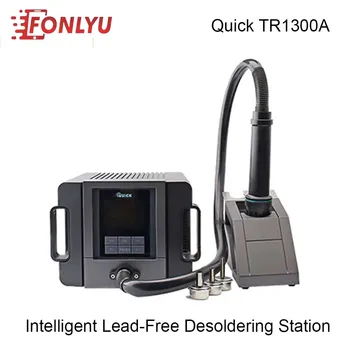 Cheap QUICK TR1300A 1300W Heat Gun Nozzle 110V 220V Hot Air Blower Welding Solder Station 100 To 500 Temperature Adjustable Home