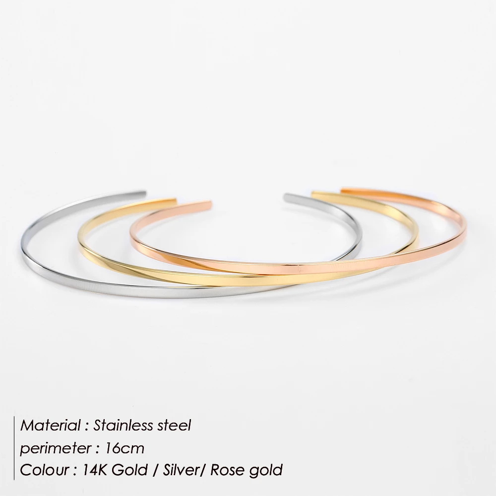 Stainless Steel Bracelet eManco 316 Stainless Steel Bangles for Women Trendy Cuff Bangle Bracelet Designer Brand Jewelry bangle bracelet