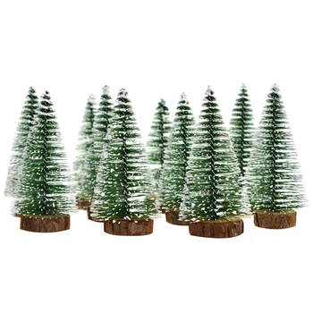 

Mini Snowflake Christmas Tree Plastic Winter Ornaments Desktop Holiday Party Room Decoration Home Desktop Christmas Decoration