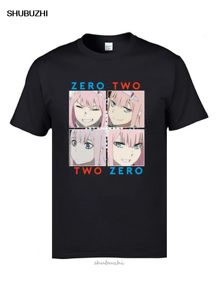 Дорогой в Franxx Zero Two футболка Ahegao японское аниме Манга комикс футболки для мужчин
