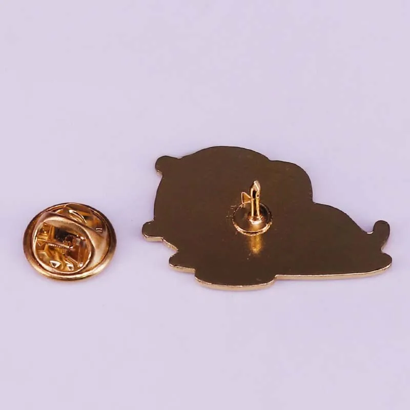 Funny magic lapel pin features a black cat exploring a spilled cauldron!.JPG