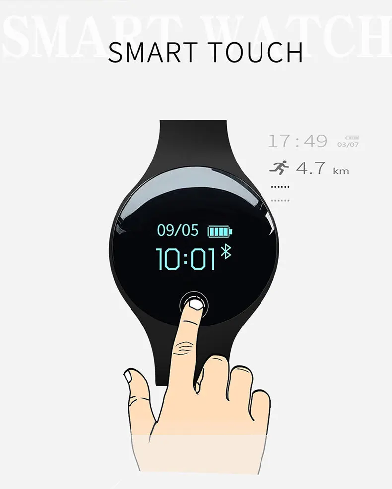 Спортивные умные водонепроницаемые часы с Bluetooth, электрические часы для здорового движения