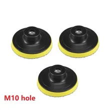 Disque de support à crochet et boucle 75mm, 3 pièces, pour meuleuse d'angle M10/M14, polissage et perçage de la pierre