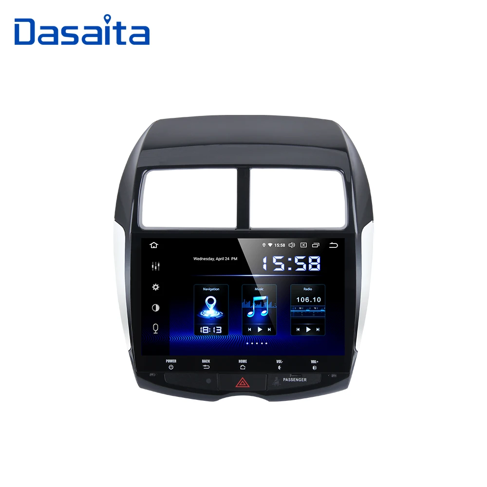 Dasaita Android 10 для Mitsubishi ASX 2010 2011 2012 GPS мультимедийный плеер Octa Core 4G RAM 64G ROM 2 &quotIPS