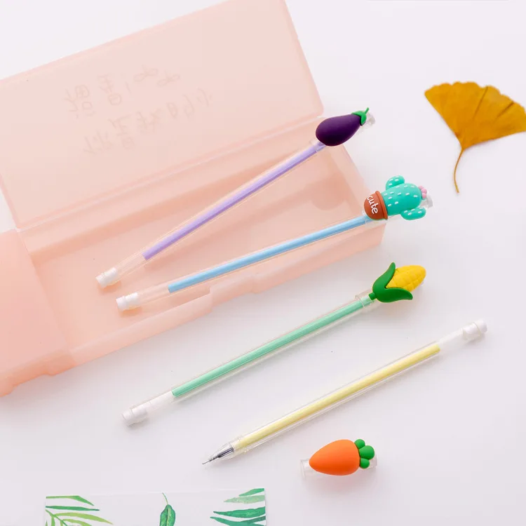 0.5mm Cute Creative Vegetables Gel Pen Signature Pen Escolar Papelaria School Office Stationery Supply Promotional Gift