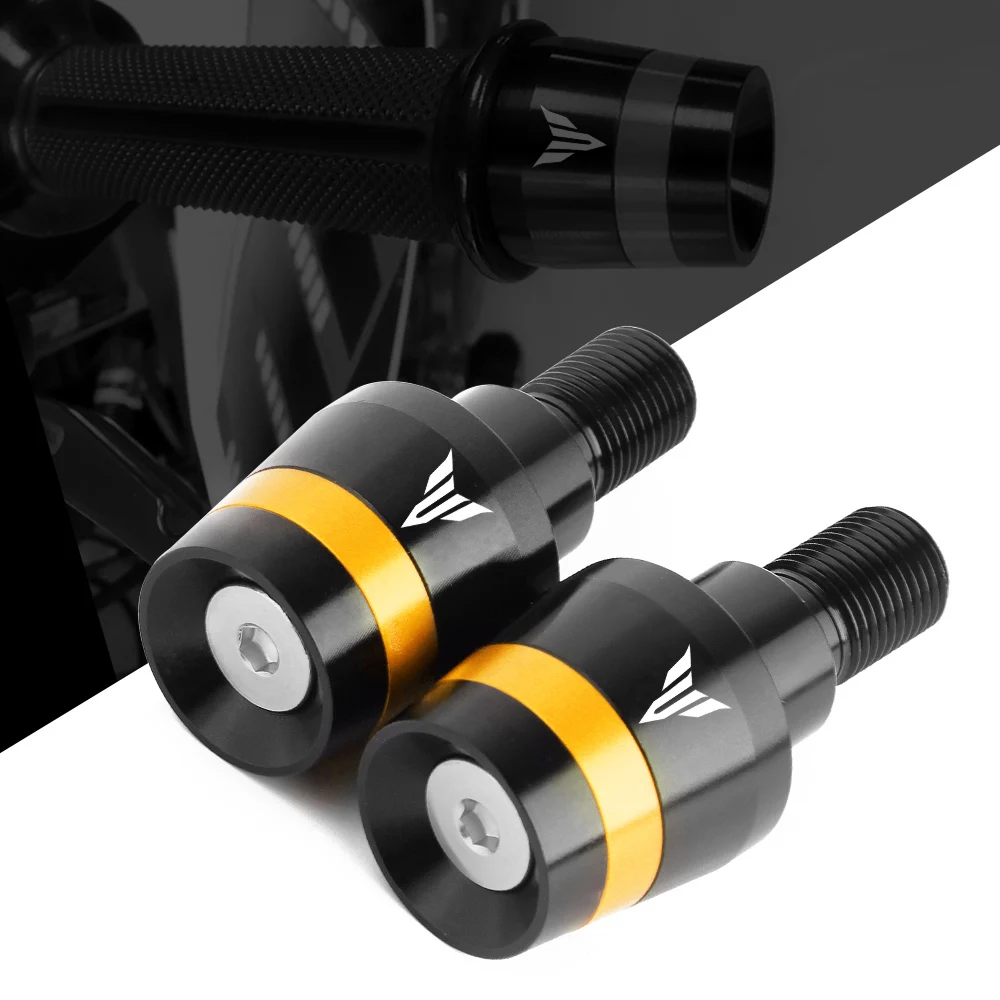 

Motorcycle CNC Handlebar Grips Handle Bar Cap End Plugs For Yamaha MT09 FZ09 MT07 FZ07 XSR900 XSR700 MT-10 TMAX530 TMAX500