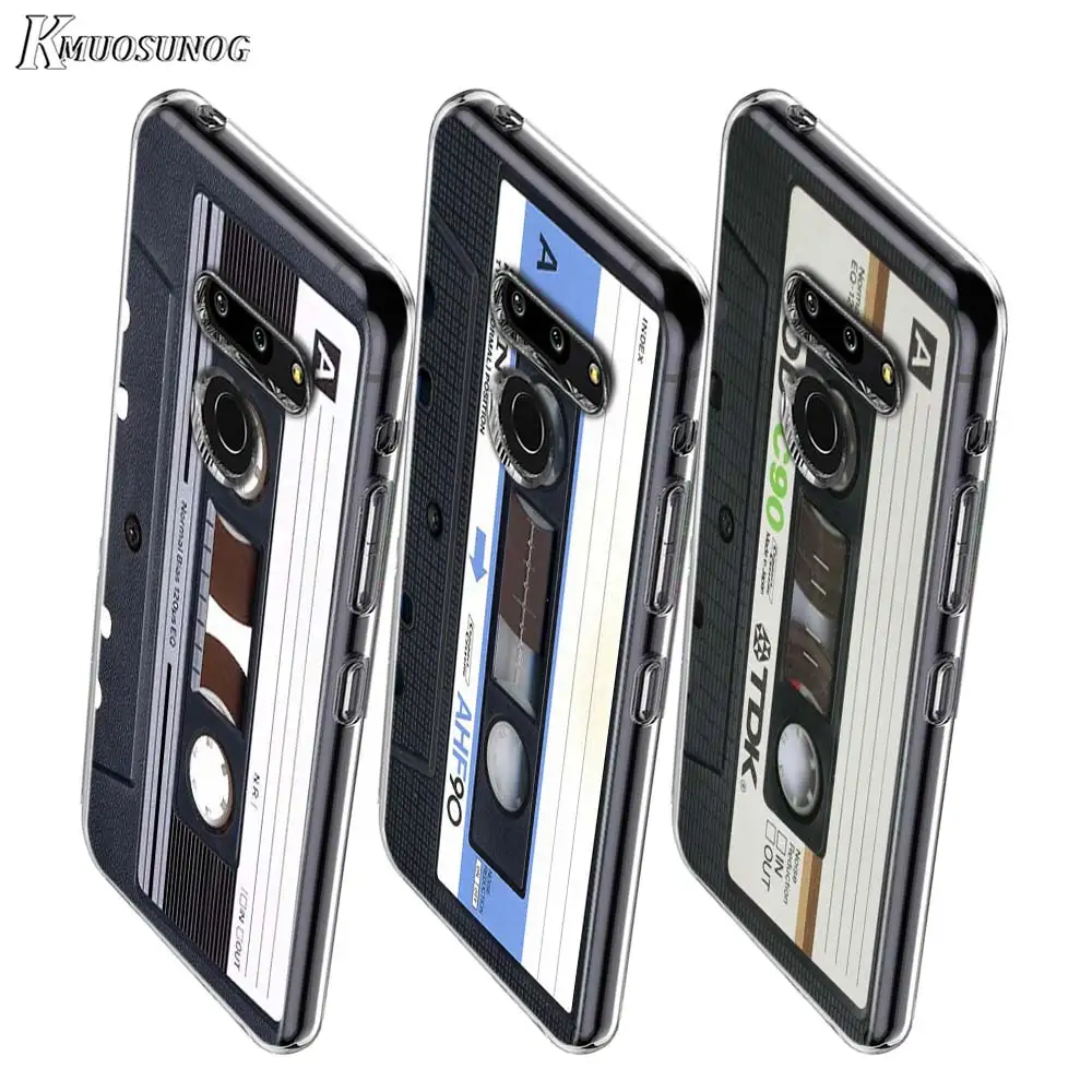 

Vintage Magnetic tape Cassette Style for LG W20 W10 V50S V50 V40 V30 K50S K40S K30 K20 Q60 Q8 Q7 Q6 G8 G7 G6 ThinQ Phone Case