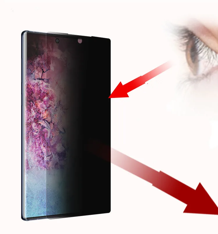 Защитное стекло для сохранения личной информации пленка для samsung Galaxy Note 10 Note9 S9 S10 HD полное покрытие Гидрогелевая защитная пленка