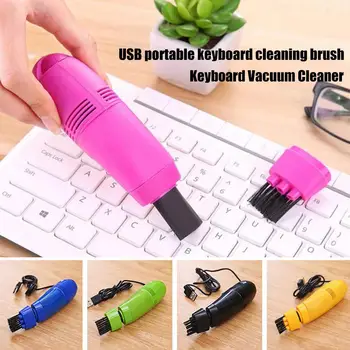 

Mini Computer Keyboard Office Computer Cleaners Keyboard Brush Clean Computer Tools Vacuum Cleaner USB Dust Cleaner Portable