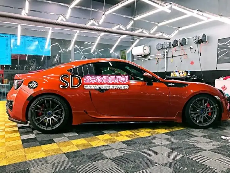 Подходит для TOYOTA GT86/BRZ, углепластик боковое окно air панель с прорезями на окно decoratio