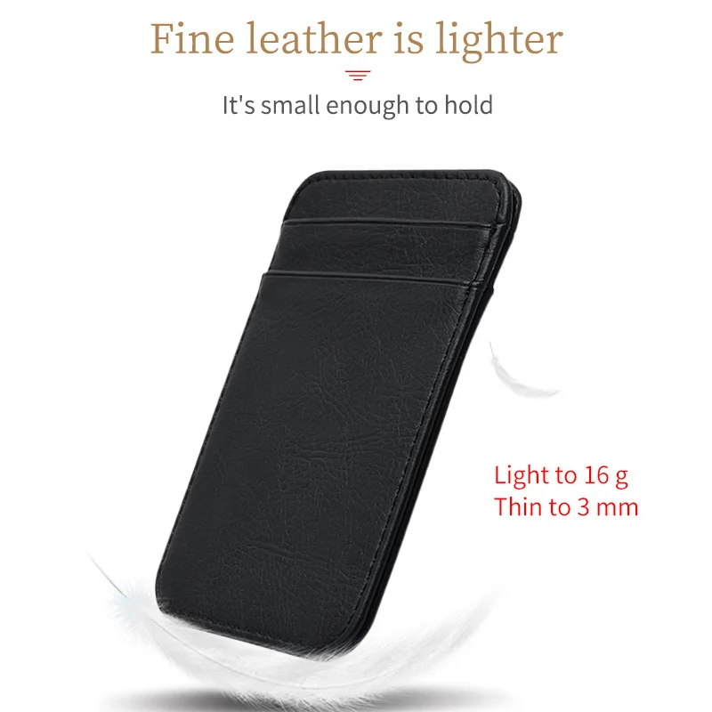 Wallet Card Holder Card Holder Credit Card Holder Card Wallet ID Card Holder ID Card Case Wallet Card Bag Business Card Holder Mini PU Leather ID Business Card Holder Women Men Multi Slot Slim Solid Color Driver License Case Ticket Credit Card Bag