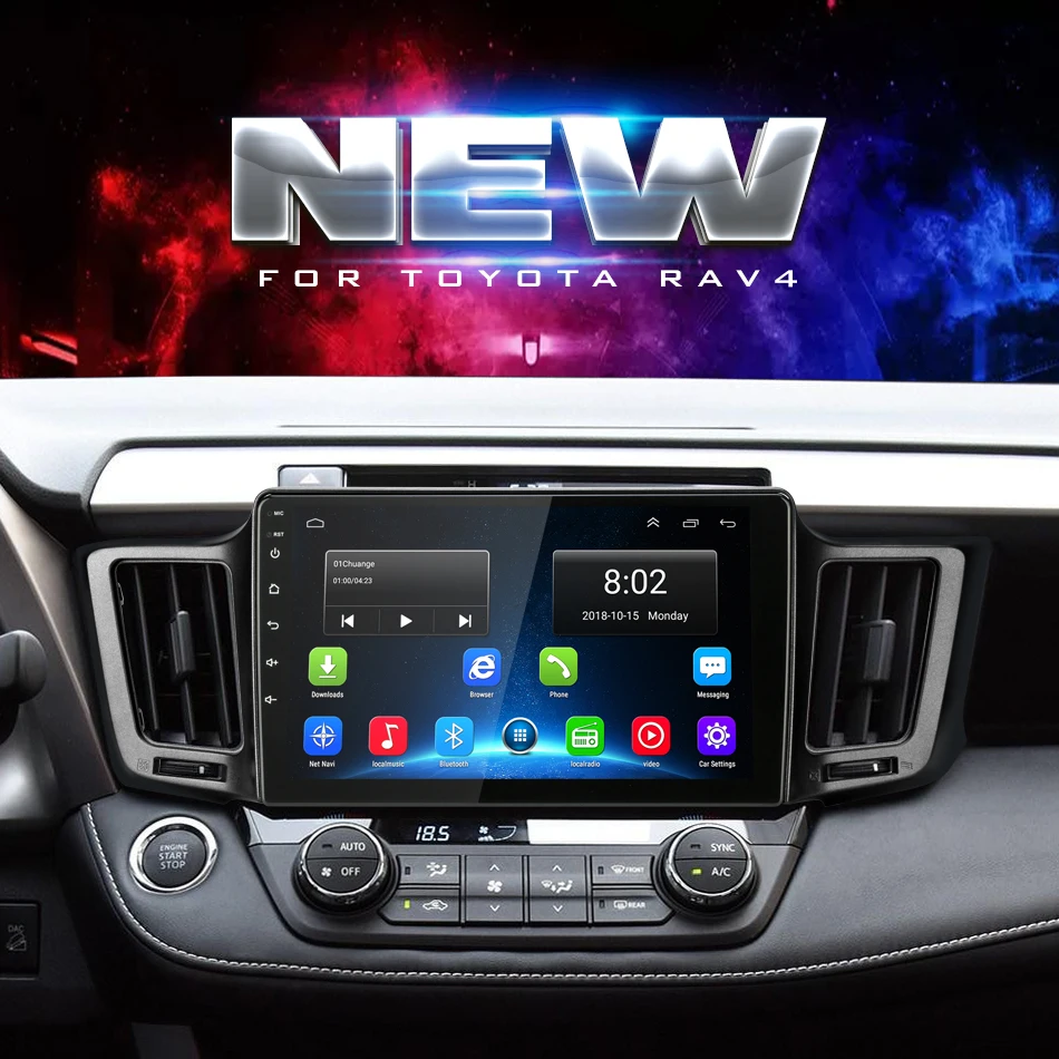 Vtopek Android автомобильное радио с gps радио для Toyota RAV 4 2013- сенсорный экран мультимедийный плеер 4G wifi RDS DSP