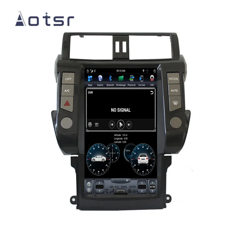 AOTSR Android 8,1 Tesla стиль HD экран Автомобильный gps навигатор для TOYOTA Land Cruiser Prado 2010-2013 головное устройство мультимедийный плеер
