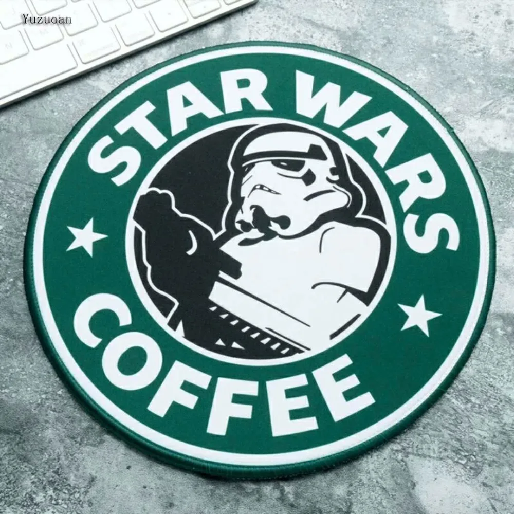 Игровой коврик для мыши Yuzuoan Star Wars креативный из фильма Звездные войны утолщенный