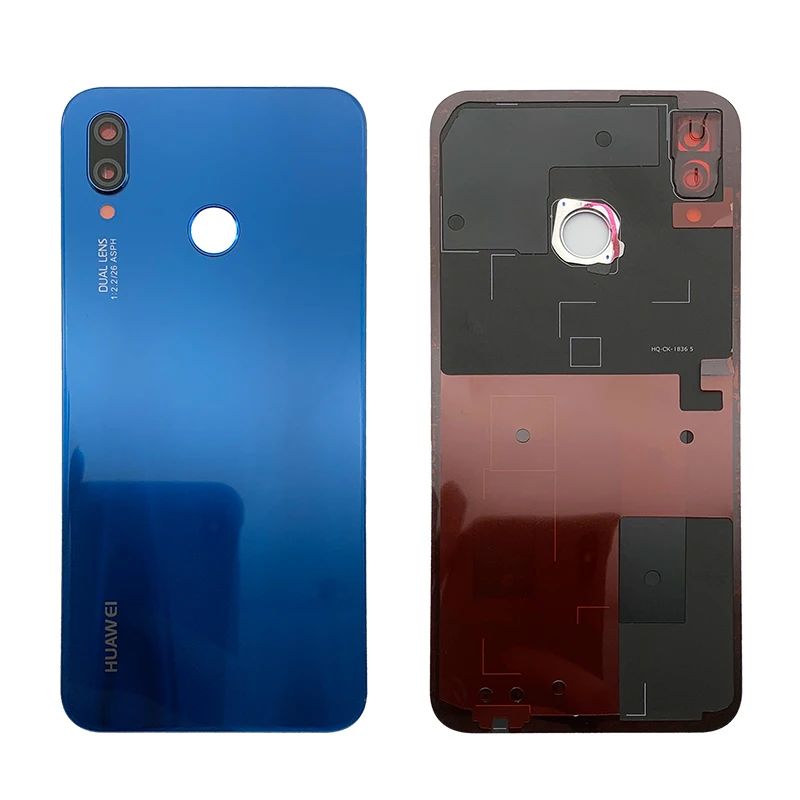 Задняя крышка батарейного отсека для Huawei P20 Lite стеклянная панель + объектив