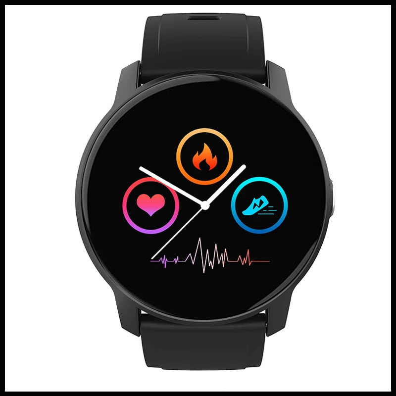 W9 Smartwatch Men 2.5D 1.3 Inch Screen Heart Rate Monitor Fitness Sports Tracker Smart Watch For Women IOS Android Xiaomi