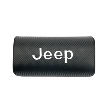 

1pcs car neck pillows both side pu leather single headrest for Jeep renegade 2016 2017 2018 cherokee xj Accessories Car Styling