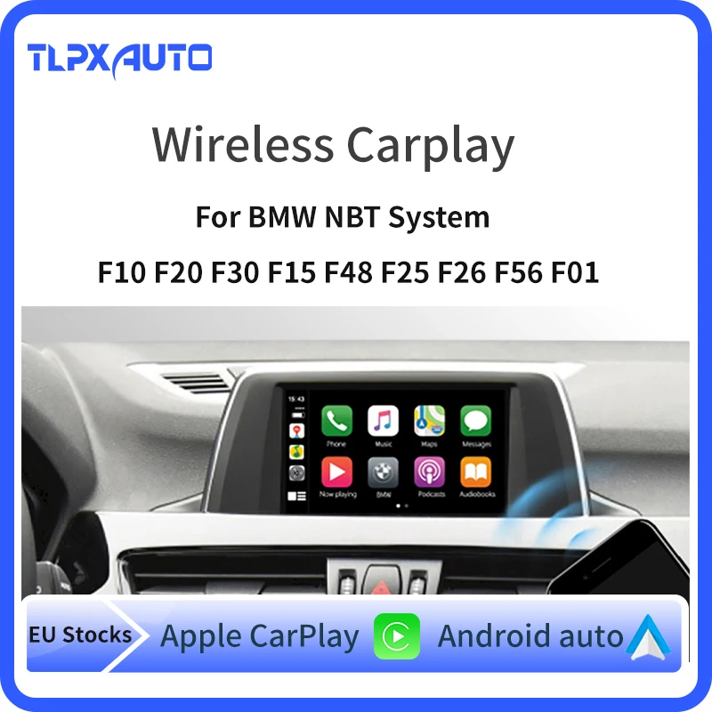 Беспроводная Автомобильная интерфейсная коробка CarPlay Android для BMW X1 X3 X4 X5 X6 F48 F25 F26 F15