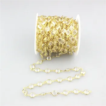 

10m 1roll/lot New arrival plated stone rosary chains, wire coiled copper chain,necklace chain jewelry