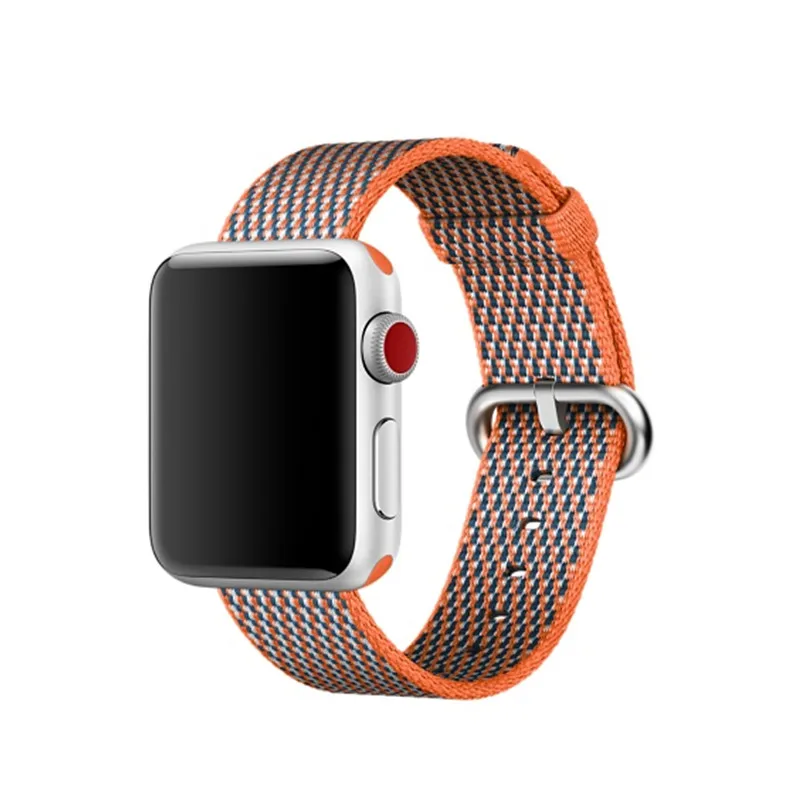 Lattice orange Старый клиент nato ремешок для Apple Watch band 5 4 44 мм/40 мм 3 iwatch band 42 мм 38 мм correa тканый нейлоновый ремешок - Цвет ремешка: Lattice orange