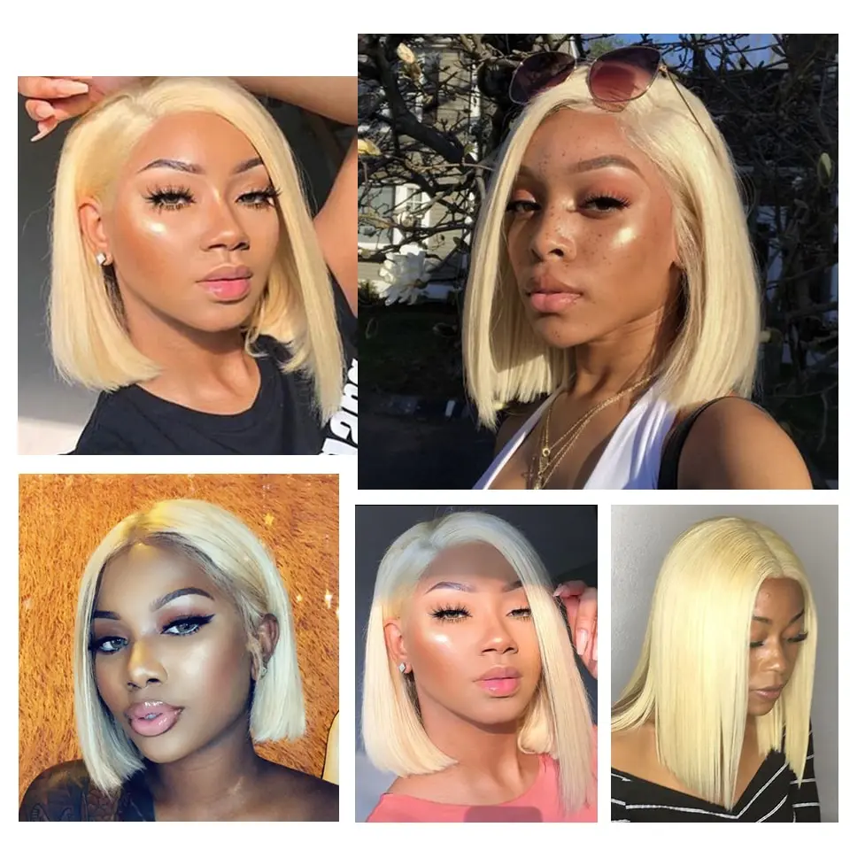 Blonde-Lace-Front-Wig-Brazilian-613-Short-Bob-Lace-Front-Human-Hair-Wigs-For-Black-Women