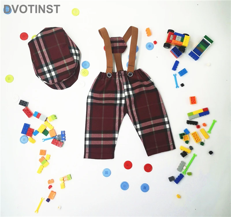 Dvotinst/реквизит для фотосессии новорожденных; джентльменские подтяжки для маленьких мальчиков; комплект со штанами; капот для фотосессии в студии