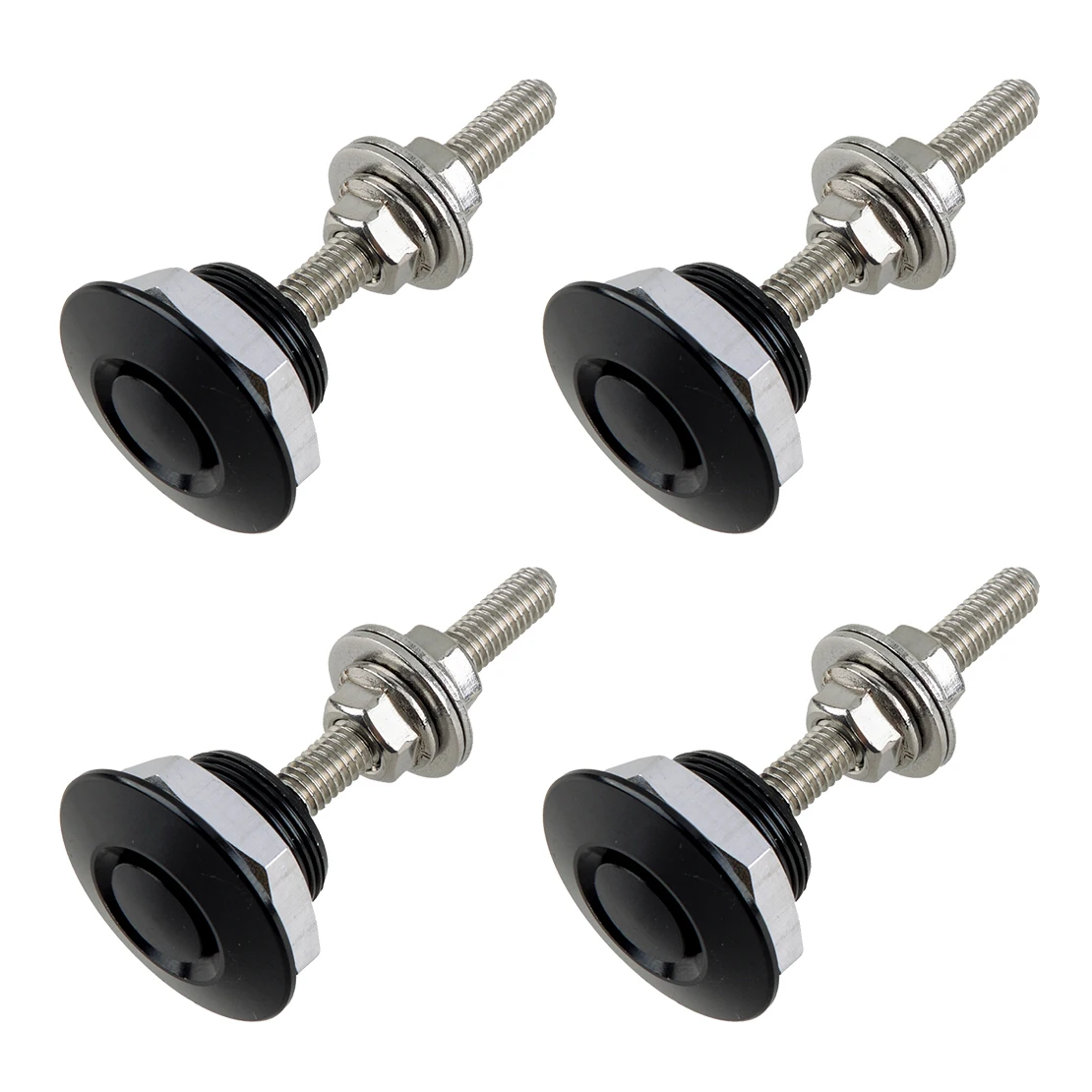 4Pcs Car Bumper Hood Lock Latch Pin Quick Release Push Buttons