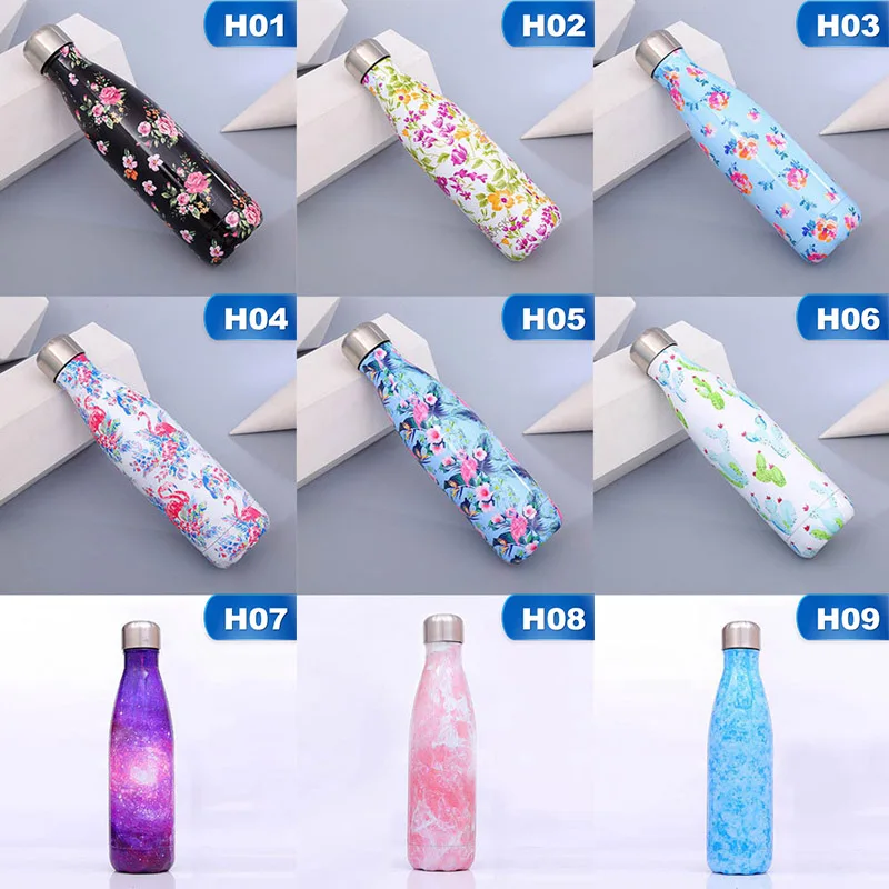 500ml Thermos Mug Stainless Steel Thermo Bottle Rose Gold Thermos Vacccum Flask For Coffee Electroplating Coke Cup