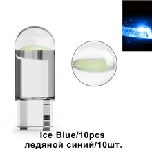  10X New W5W LED Canbus T10 Car Lights COB Glass Interior Parts Bulbs 6000K White Auto License Plate Lamp Dome Read Light 12V 24V 