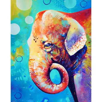

7Pink Elephant Styling 5D Diamond Painting DIY Round Drill Roundstone Cross Stitch Embroidery House Living Room Decoration Art