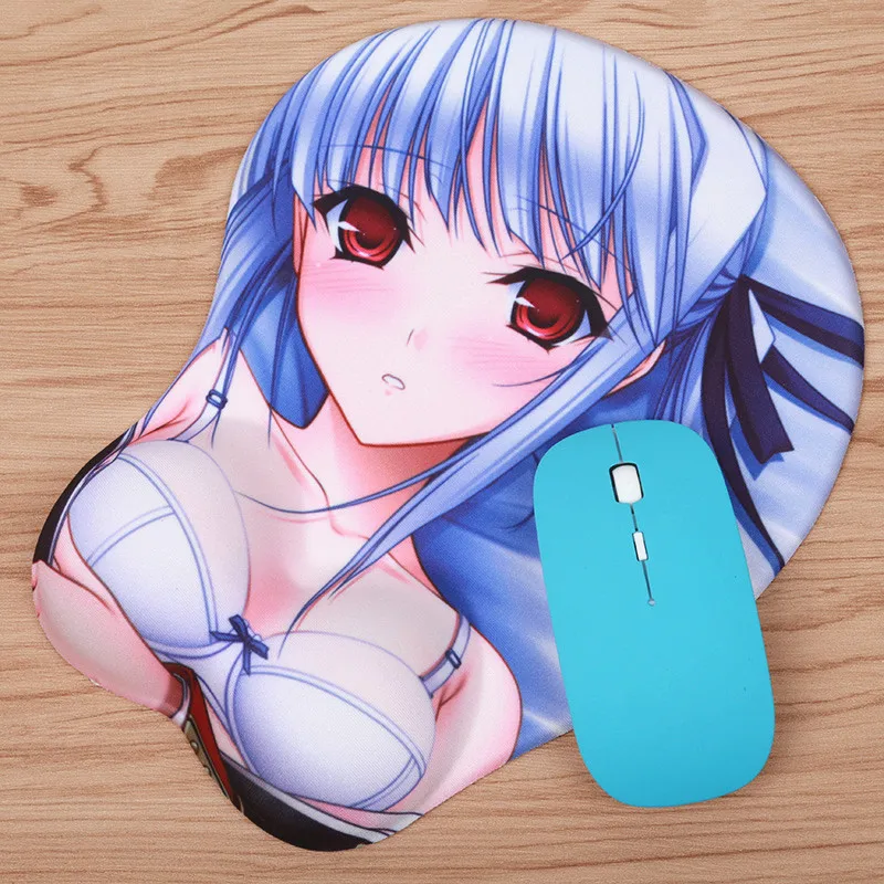 FFFAS 3D коврик для мыши для запястья удобный коврик эргономичный Oppai купальный костюм Богиня геймер Коврик для мыши для ноутбука ПК