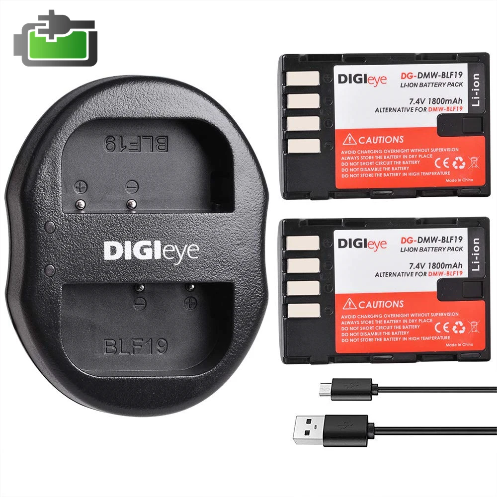 Фонарь BLF19E BLF19PP с аккумулятором и двойным USB-зарядным устройством для Panasonic Lumix