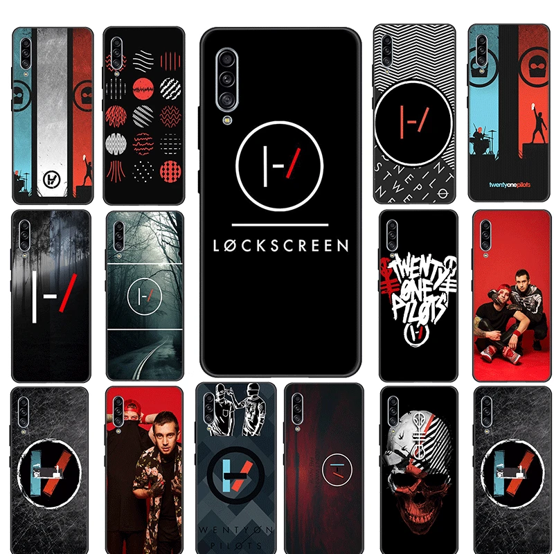 Силиконовый черный чехол Twenty One Pilots для Samsung Galaxy S6 S7 Edge S8 S9 S10 S20 Plus Lite S10E Ultra |