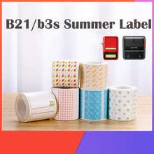 

NiiMBOT B21/B3S Color Label Paper Waterproof Name Stickers Diy Cute Animal Label Printing Stickers Household Storage Label Paper
