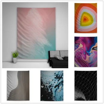 

Abstract Colorful Fantasy Trippy Tapestry Art Wall Hanging Sofa Table Bed Cover Home Decor Dorm Gift