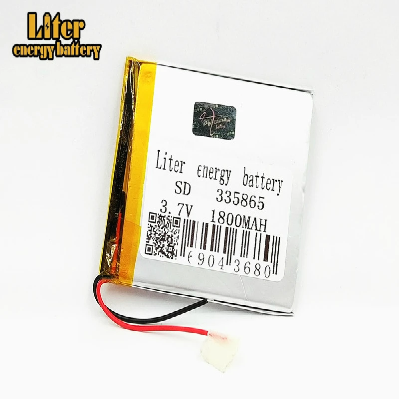 1/2/4 шт 335865 3,7 V 1800 mAh литиево-полимерный lipo Перезаряжаемые Батарея ячейки для MP4 MP5 PAD gps Vedio Камера электрические игрушки