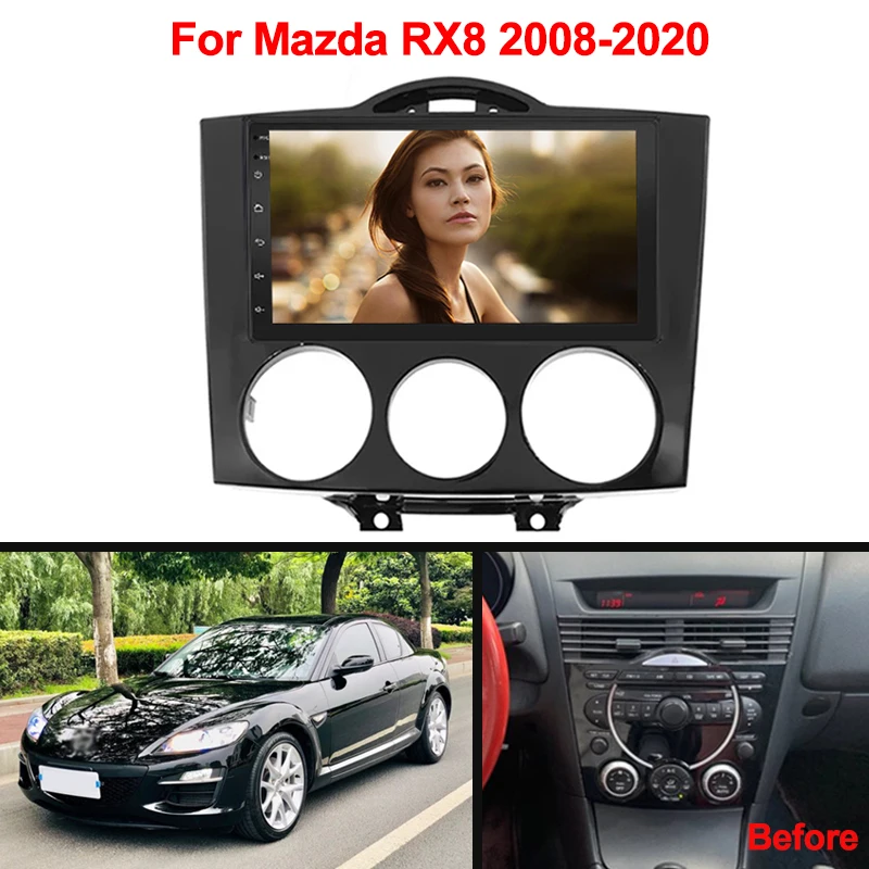 Магнитола Автомобильная 2din Android 10 GPS-навигация для MAZDA RX8 2008-2020 видеоплеер с