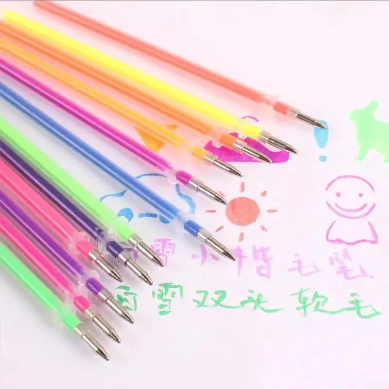 Color Pens Gel Pen Material  Refill Gel Pen Pastel Neon - Paint By Number  Pens & Brushes - Aliexpress