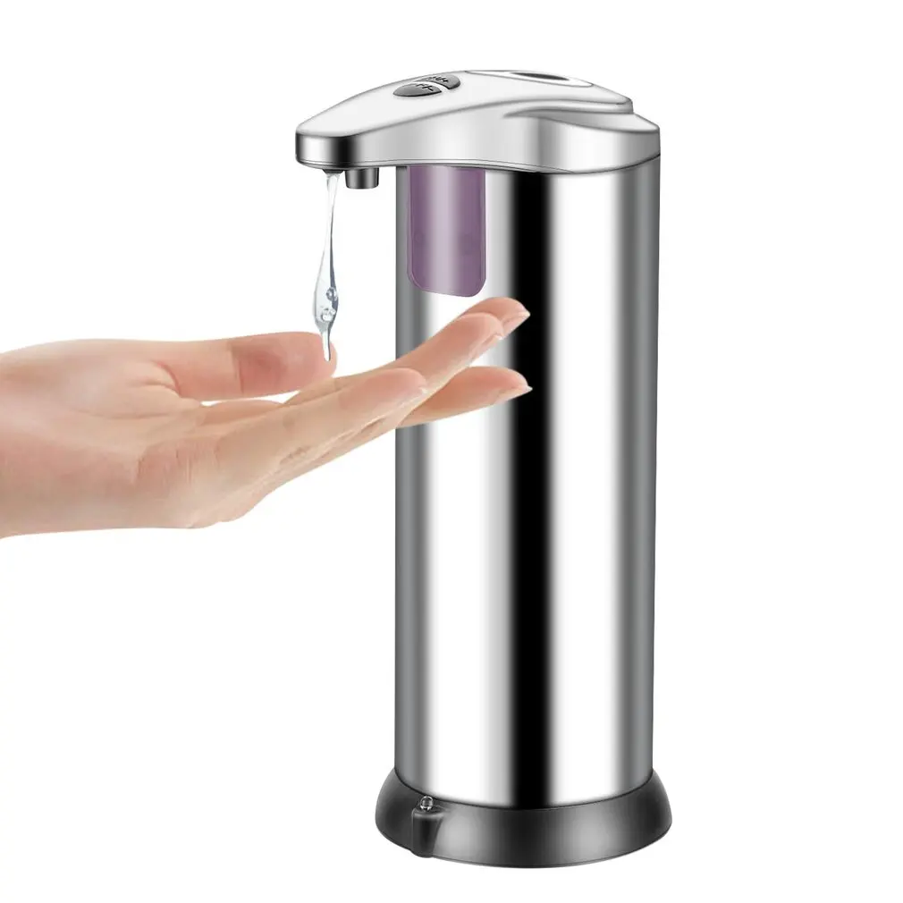 Нержавеющая сталь Hands Free Автоматический ИК датчик дозатор жидкого мыла
