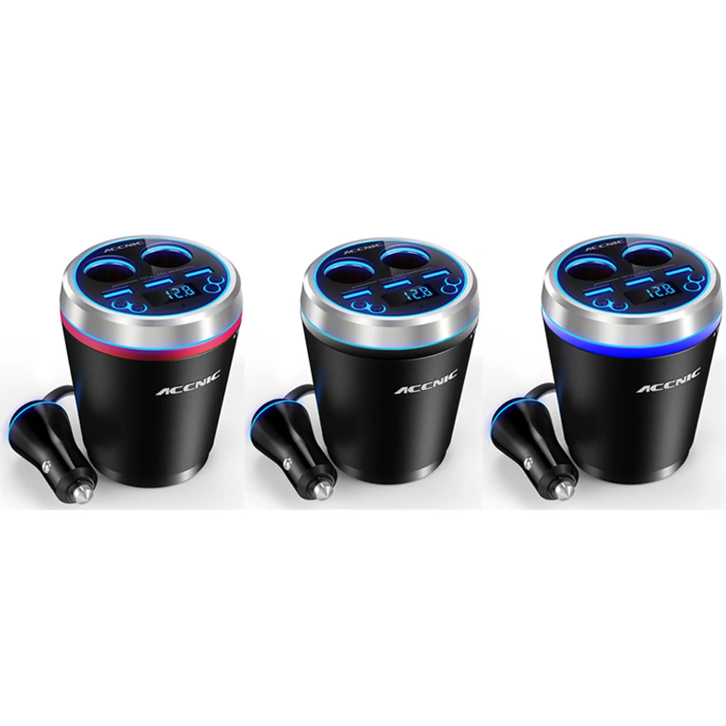ACCNIC Bluetooth Handsfree автомобильный прикуриватель Mp3 плеер беспроводной 3 fm-трансмиттер с USB АВТО музыкальный плеер