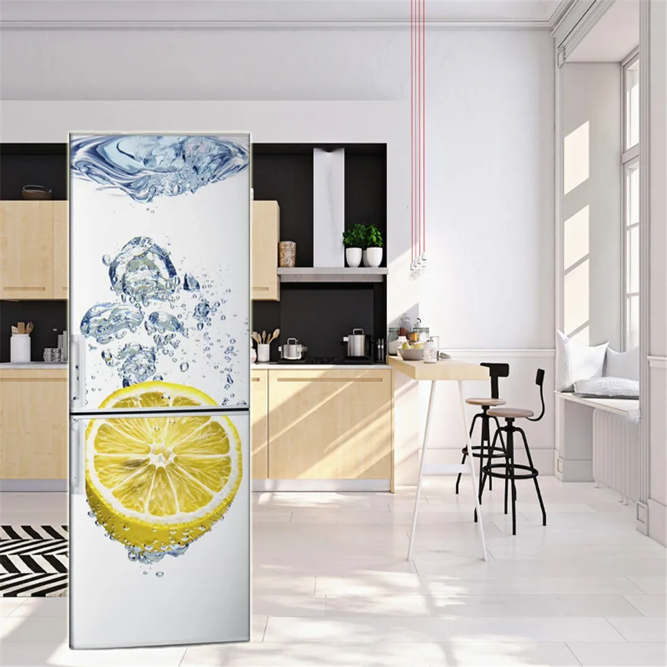 Rose Wine Cup Fridge Door Wallpaper Vinyl Self Adhesive deursticker 3d  Kitchen Living Room Vinilos Nevera Home Decor Decal Mural - AliExpress