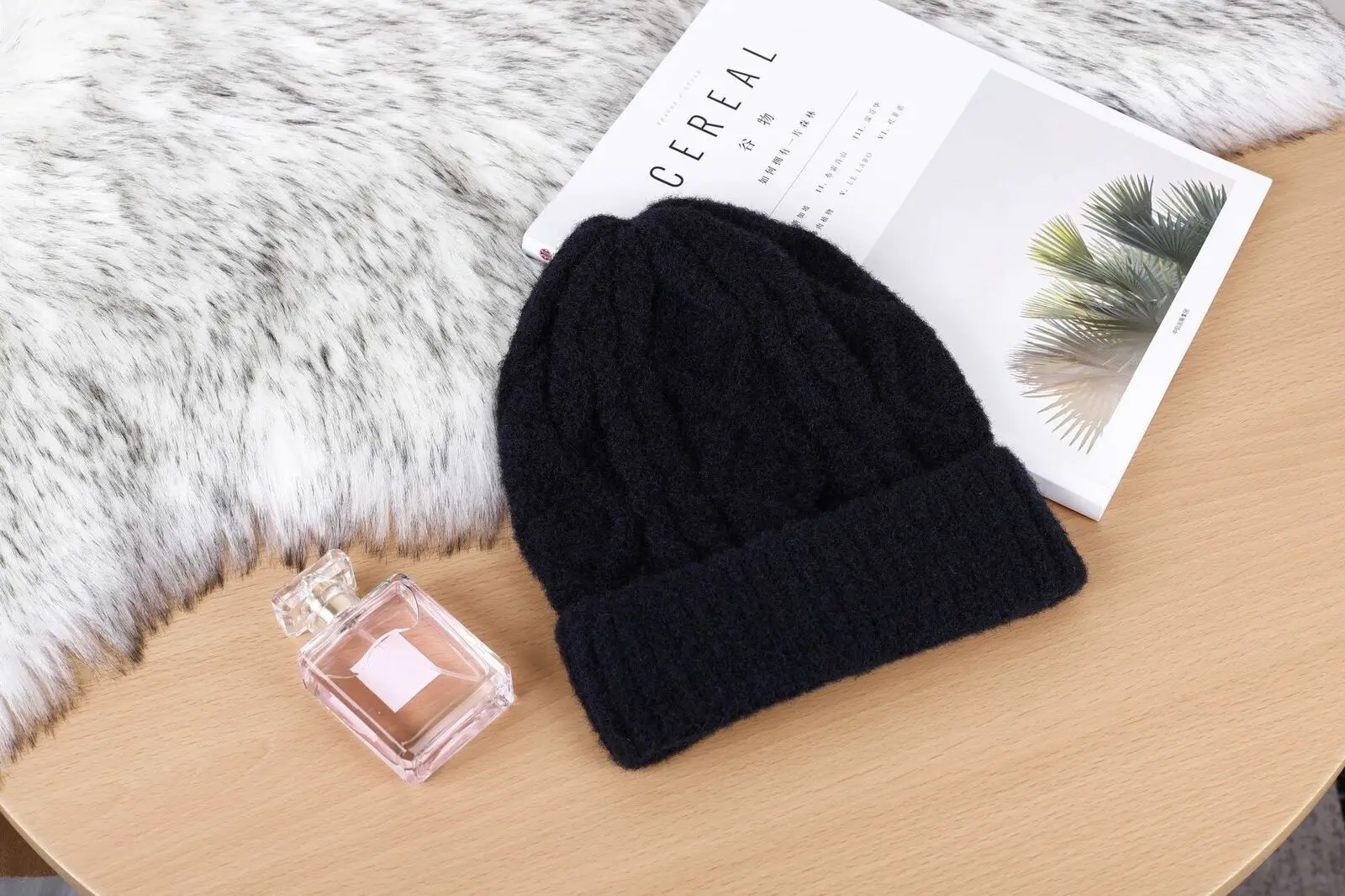 Wool Cap Black Новая женская вязаная шапка женская осенне-зимняя шерстяная шапка пчела смешанных цветов вязаная осенне-зимняя шерстяная Шерстяная кепка берет шляпа - Цвет: Wool Cap Black