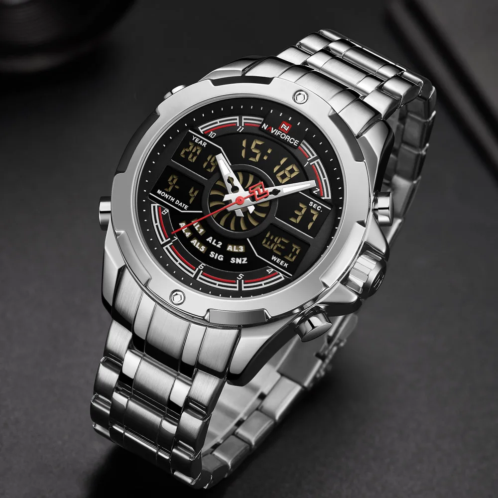 

NAVIFORCE 9170 Luxury Mens Sport Watch Brand Military Waterproof BackLight Digital Quartz Wrist watches Men Clock Relogio