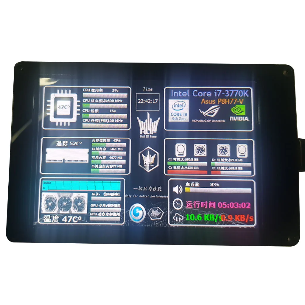 USB2LCDAIDA64ChassisDisplayScreen35InchIPSLCDMonitorDisplay