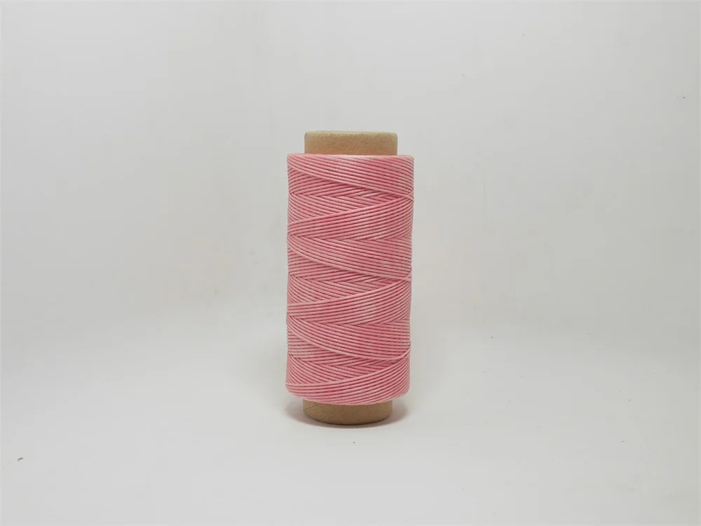 Hot Pink 6009 Отличное качество, Прошитые кожаные туфли, черные, 33 цвета, 1,0 мм, полиэстер, вощеное покрытие, шнур, плетеная нить, длина 170 м - Цвет: Hot Pink 6009