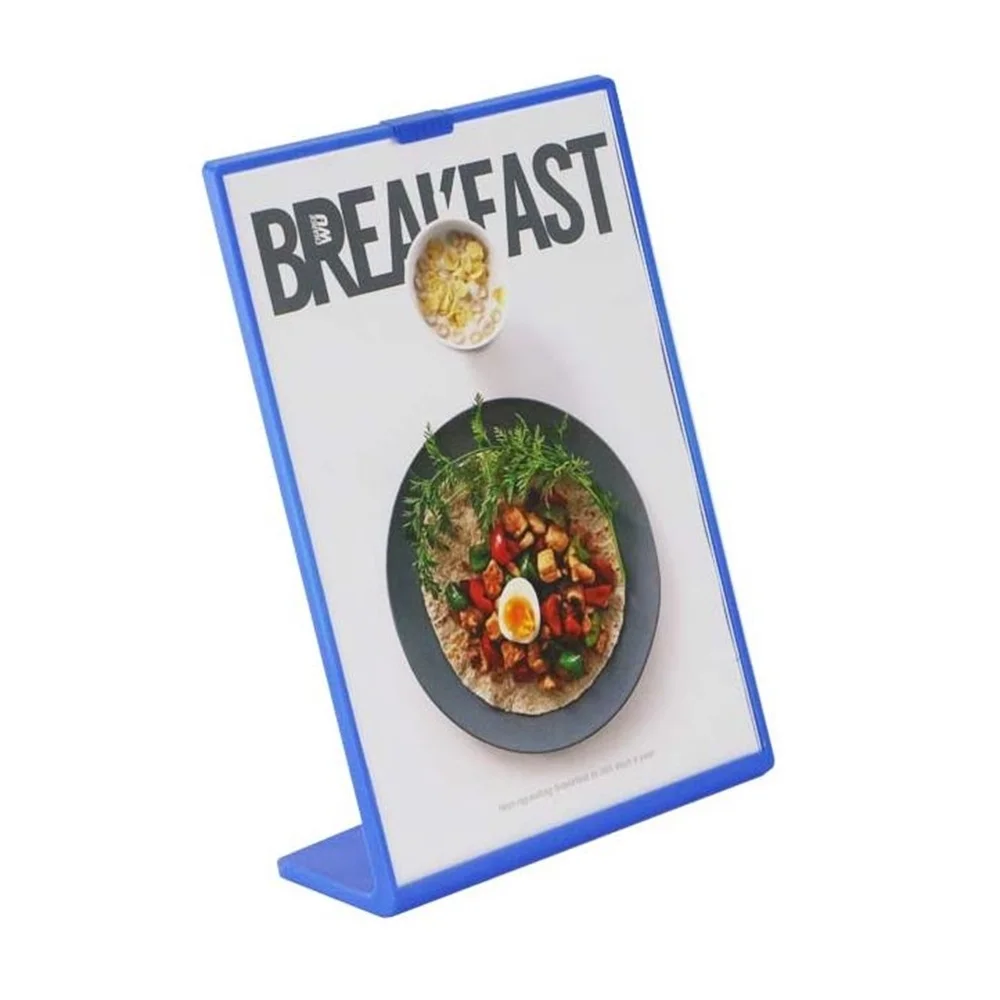 A4 Acrylic Cover Pp L Label Stand Sign Price Menu Card Display Rack