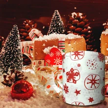 1 рулон Санта-Клауса изображение Печатный дизайн туалетной ткани милый Ремесло безопасный гигиенический санитарный Бумага Рождественские Украшения для рождественской вечеринки