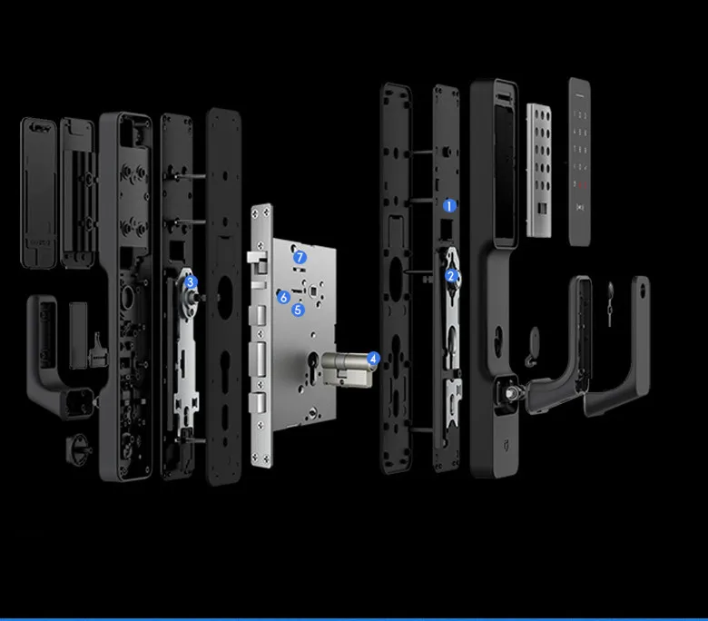 Xiao mi jia умный дверной замок нажимная блокировка отпечатков пальцев пароль NFC Bluetooth разблокировка обнаружения сигнализации работы mi Home управление приложением