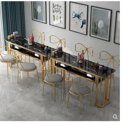 Web celebrity Nordic nail table simple economy single small double nail table