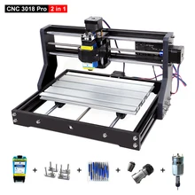 Graveur Laser CNC 3018 Pro amélioré, routeur à bois, commande GRBL, 3 axes, fraisage de PCB, Machine à graver